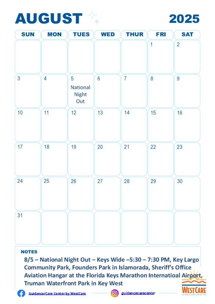 August 2025 GCC Calendar